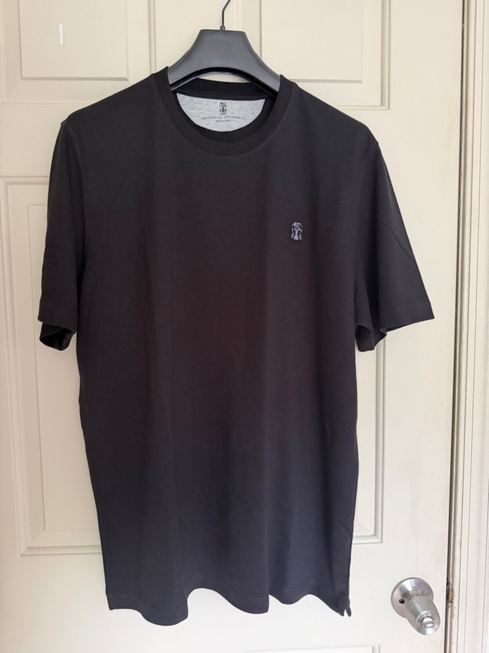 Brunello Cucinelli Black Short-Sleeve Crewneck T-Shirt